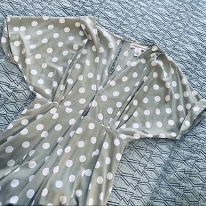 Mara Hoffman | green polka dot jumpsuit